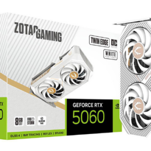 VGA(การ์ดจอ) ZOTAC GAMING GEFORCE RTX 5060 TWIN EDGE OC WHITE EDITION - 8GB GDDR7 (ZT-B50600Q-10M) (3Y)